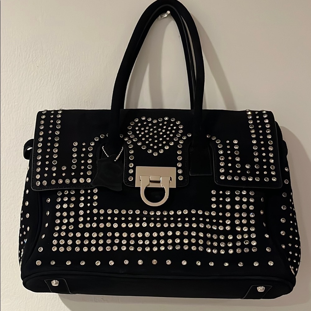 Studded Black Handbag